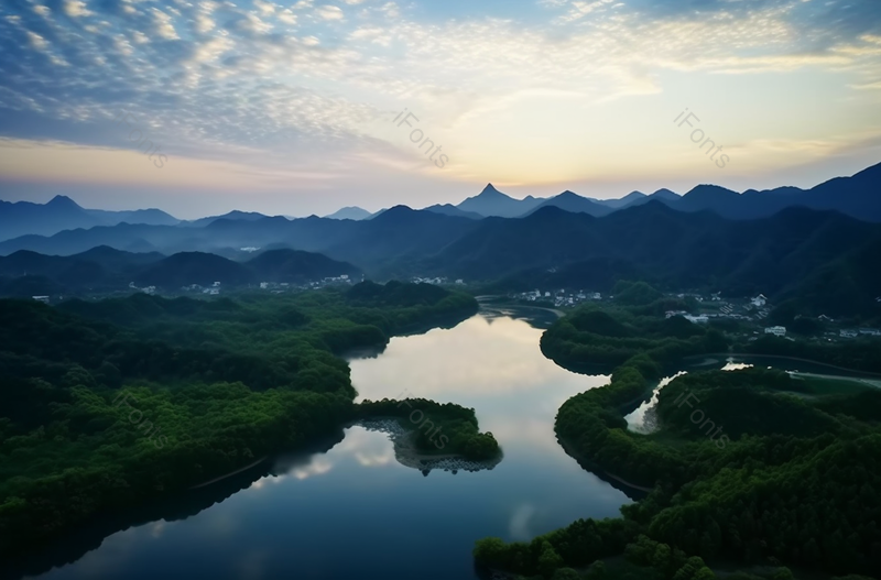航拍视角自然界山河湖泊实拍摄影图,高清,摄影图,摄影图片,图片大全,摄影图免费下载